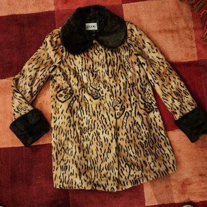 Lightweight Faux Leopard Coat